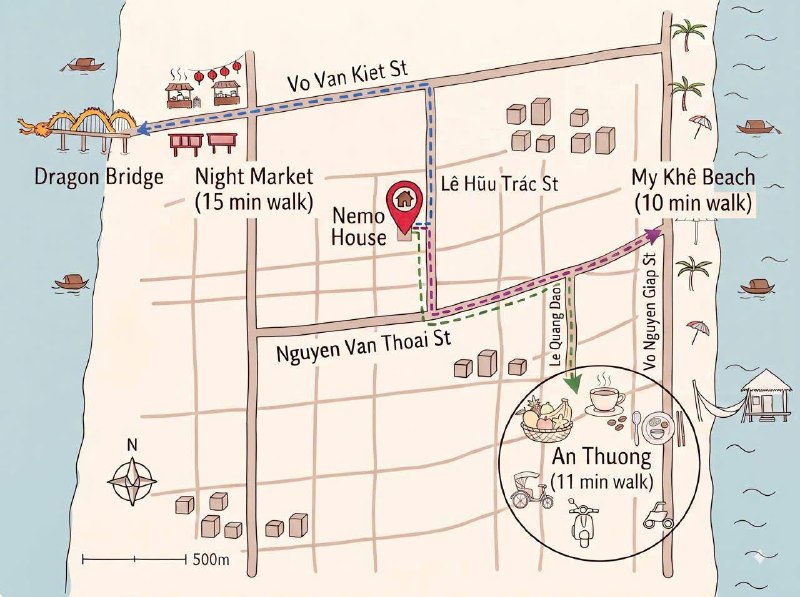 Căn hộ for Rent in Le Huu Trac street, Mỹ An, Ngũ Hành Sơn, ₫12,000,000 / mo, photo